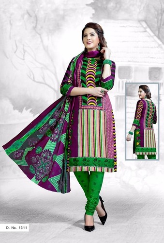 Meenaxi Cotton Printed Dress Material
