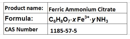 Ferric Ammonium Citrate