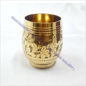 Polished Brass Nakshi Glass