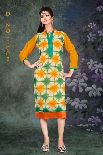 Yellow Georgette Kurta