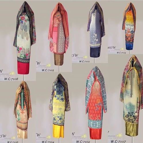 Gul Georgette Unstitched Fabric