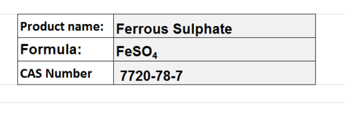 Ferrous Sulphate