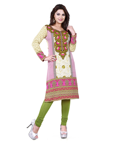 Multicolor Lovely American Crepe Kurti