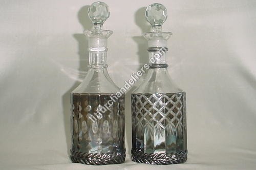 White Glass Perfume Bottles
