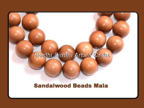 Sandalwood Tibetan Beads - Color: Natural Dark Golden Brown