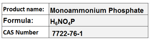 Monoammonium Phosphate - Crystalline Tetragonal Prisms, >98% Purity | Water Soluble, Nutrient Rich, Easy Blend Agricultural Fertilizer