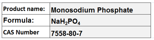 Monosodium Phosphate