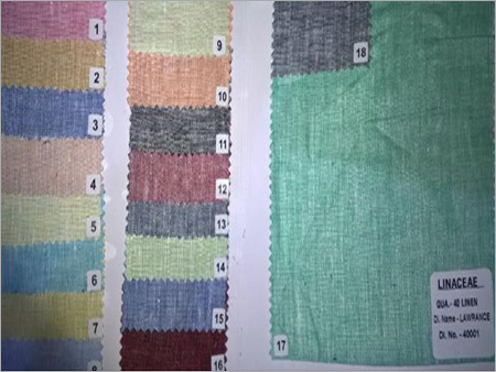 Plain Linen Fabric Dyed