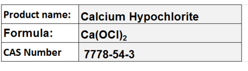 Calcium Hypochlorite - White Solid Ca(OCl)â | Water Treatment Bleaching Agent Stable Compound