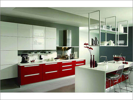 Lacquered Modular Kitchen