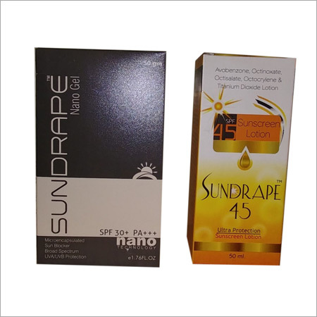Medicated Sun Screen - Cardboard, 10cm x 5cm x 2cm | SPF 45, Broad Spectrum, Water Resistant, Oil-Free