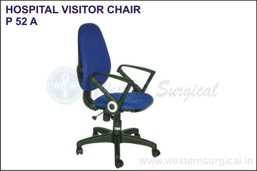 0052 A Hospital Visitor Chair - Color: Black Blue