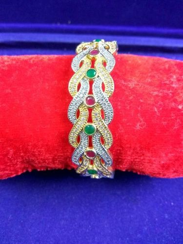 Gold Silver Plated Diamond Look Bangles Gender: Women