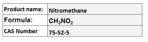 Nitromethane - CH3NO2 Boiling Point 101Â°C Density 1.14 g/mL | Polar Solvent Versatile Reaction Medium Synthesis Intermediate