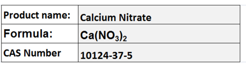 Calcium Nitrate - Crystalline, Ca(NO3)2, CAS 10124-37-5 | High Purity, Nitrogen Calcium Fertilizer