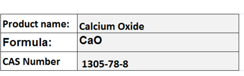 Calcium Oxide - White Powder, CAS 1305-78-8, CaO | High Reactivity, Alkaline Nature, Versatile Uses