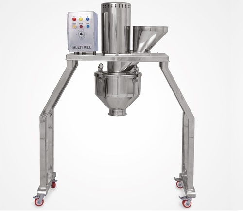 Multi Mill Machine - 500 Kg/hr Capacity, Automatic Control, Stainless Steel | Multi-Functional Design for Chemicals, Pharmaceuticals, Food, and More