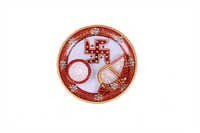 Indian Antique Marble Pooja Thali 6"