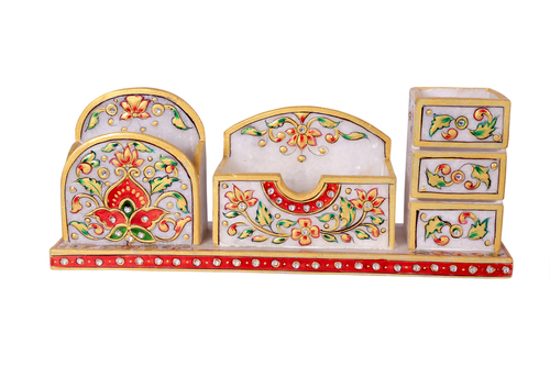 Unique Marble Office Set Card Holder 3*12