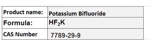 Potassium Bifluoride - Crystalline, CAS 7789-29-9, HFâK | Glass Etching, High Purity, Chemical Reagent