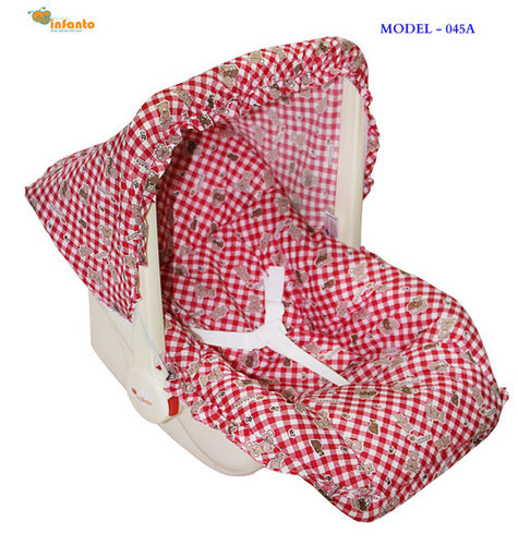 Plastic Delux Baby Carry Rocker- Red