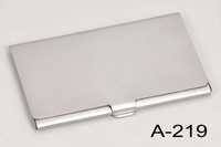 Promotional Metal Card Holder - Metal, Medium Size, Silver Color | Handy Square Design For Keeping Visiting Cards