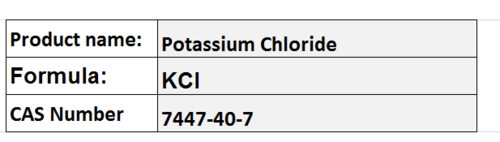 Potassium Chloride - White Crystals, KCl, CAS 7447-40-7 | 99.5% Purity, Water Soluble, Effective Fertilizer