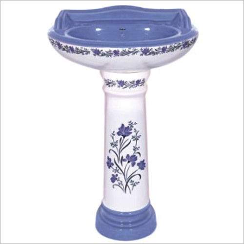 Printed Wash Basin With Pedestal