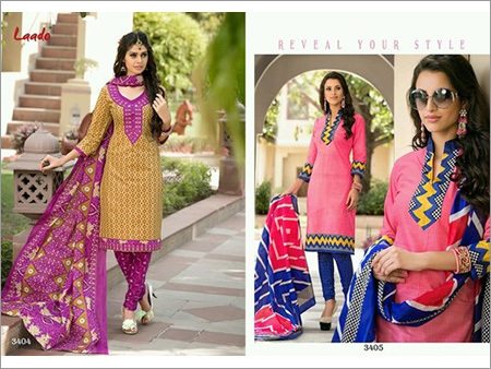 Ganpathi Cotton Printed Dress Material