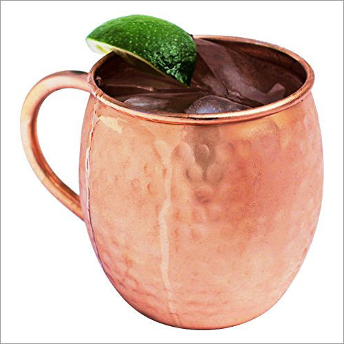 Copper C Handle Mug