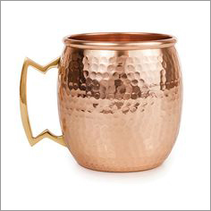 Copper Mug Hammered Nickel