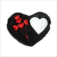 Sublimation Heart Shaped Cushion - Polyester, Hollow Fiber Filling | Smooth Finish, Durable Comfort, Alluring Design For Home & Decor