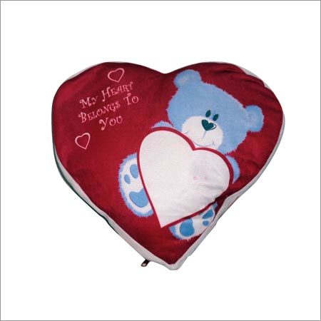 Sublimation Heart Shaped Cushion - Polyester Material, Hollow Fiber Filling | Perfect for Custom Designs and Heartfelt Decor