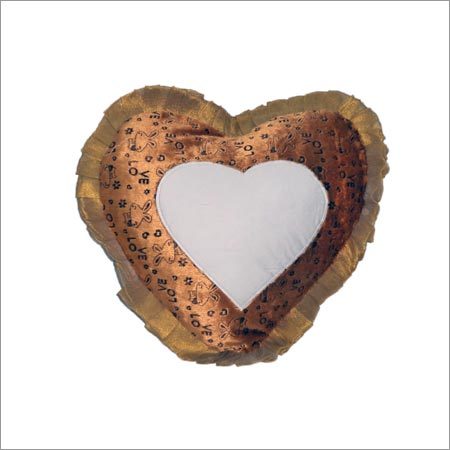 Sublimation Heart Shaped Cushion - Polyester Material | Hollow Fiber Filling for Cozy Comfort and Unique Personalization Options