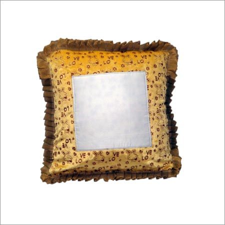 Sublimation Square Shaped Cushion - Polyester Material, Hollow Fiber Filling | Attractive Design, Smooth Finish, Easy to Wash