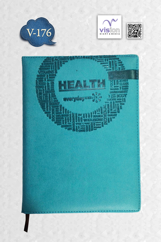 Promotional Corporate Diary - Foam Material Customised Size Tale Blue Color | Square Shape Printed Style Portable Diary for Daily Use & Gifts