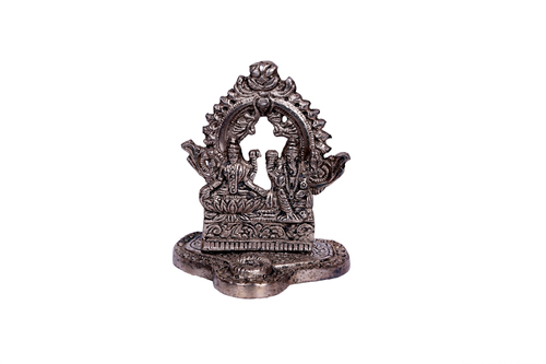 Laxmi & Ganesh Metal Statue