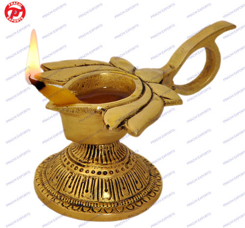 Oil Lamp Lotus Flower Design