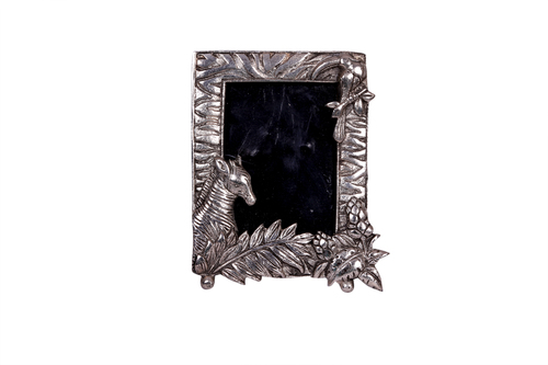 Antique Black Metal Photo Frame