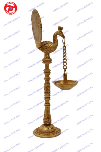 Peacock Oil Lamp By PRACHI EXPORTS