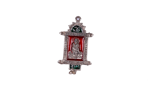 Antique Shree Sai Ram Hanging Statue - Metal Alloy, 5x3 Inches, Silver | Intricate Details, Durable, Gift Box Packaging