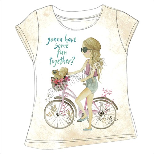 Screen Printing - Cotton Textile, XS-XL Size Range, Off-white Color | Digital Image Printing for Apparel Decoration and Customization