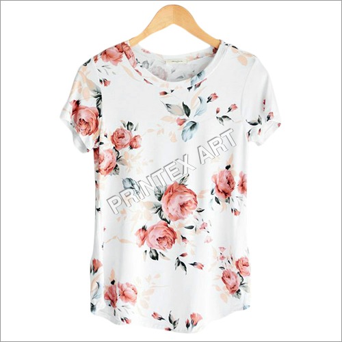 Screen Printing - Cotton Blend, S-XXL | Floral Design, Machine Wash, Ideal for Apparel Decoration and Textile Customization