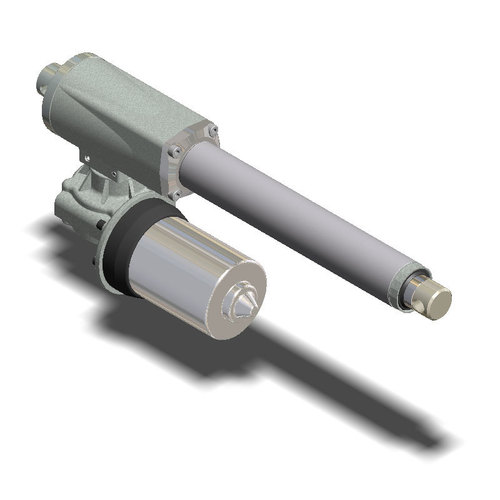 DC Motor Linear Actuator - Chrome Plated Steel Push Rod, 6.000N Max Force, 35mm/s Max Speed, IP65 Rated