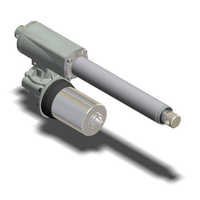 Dc Motor Linear Actuator - Chrome Plated Steel Push Rod, 6.000n Max Force, 35mm/s Max Speed, Ip65 Rated