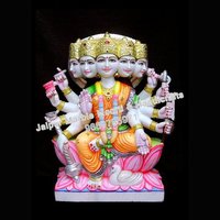 4 Mukhi Gayatri Marble Statue