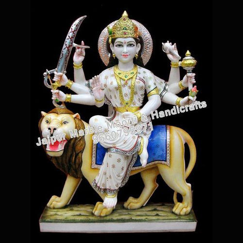 Marble Moorti Durga Statue