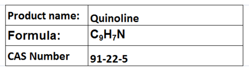 Quinoline - C9H7N, Boiling Point 237°C, Density 1.09 g/mL | High Purity, Versatile Solvent, Water-Soluble