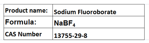 Sodium Fluoroborate
