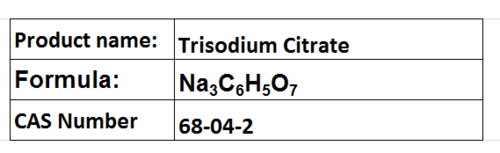Trisodium Citrate - White Powder, CAS 68-04-2, Na3C6H5O7 | Mildly Basic, Food Additive, Biocompatible Buffering Agent